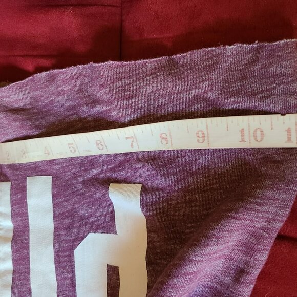 Victorias Secret LOVE PINK Sweatpants Small Plum Lounge Pants French Terry Baggy - Picture 11 of 14